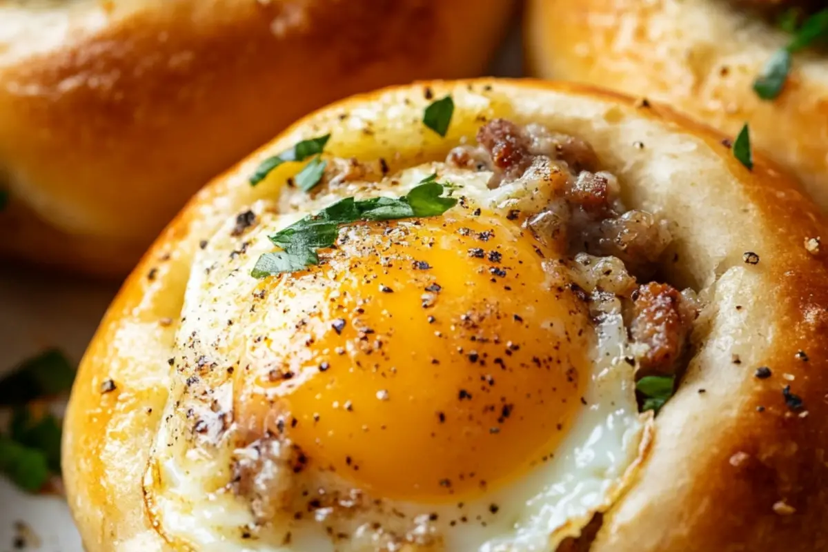 Make Breakfast Rolls with Egg, Cheese, and Sausage