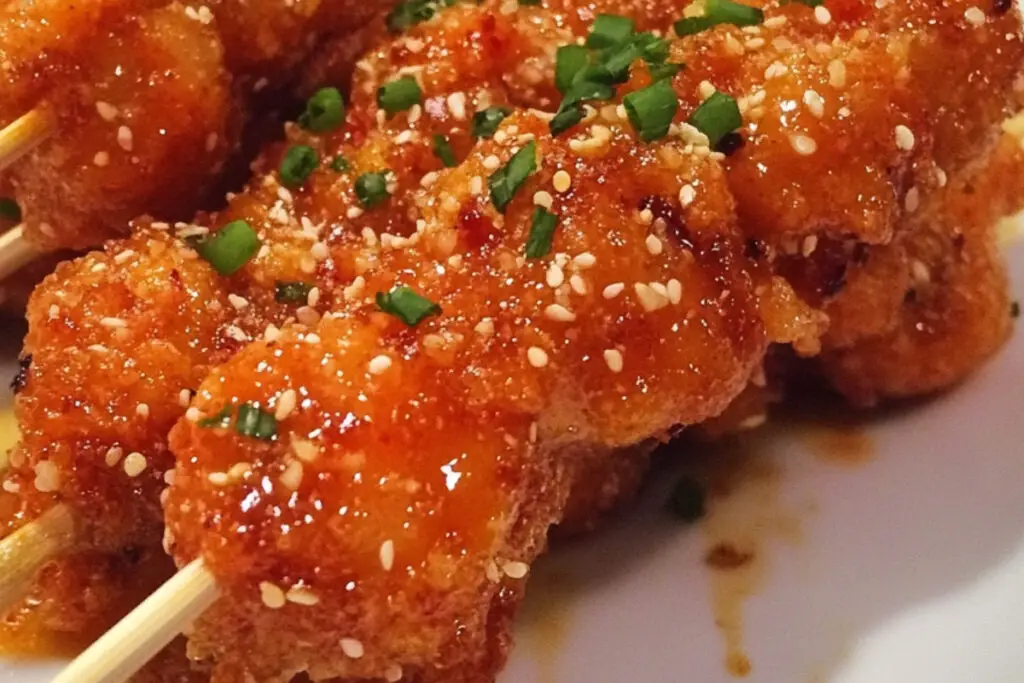Bang Bang Chicken Skewers