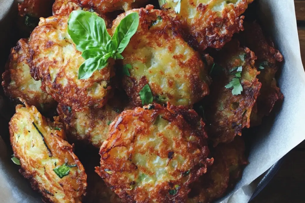 Crispy Potato and Zucchini Fritters
