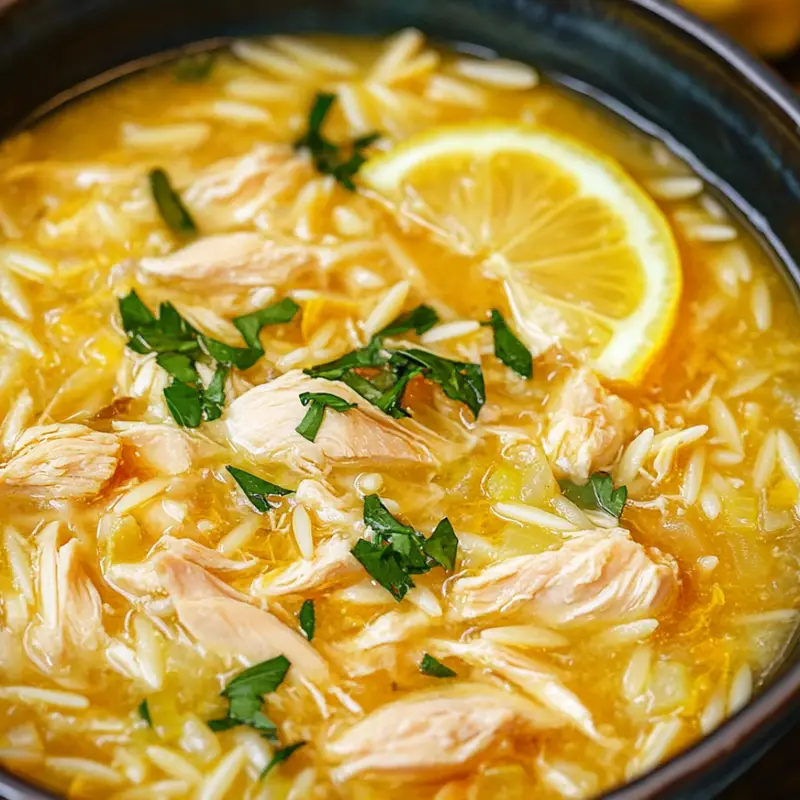 Avgolemono — Greek Lemon Chicken Soup 🍋🍲