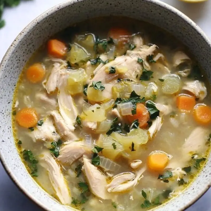 Lemony Chicken Noodle Soup