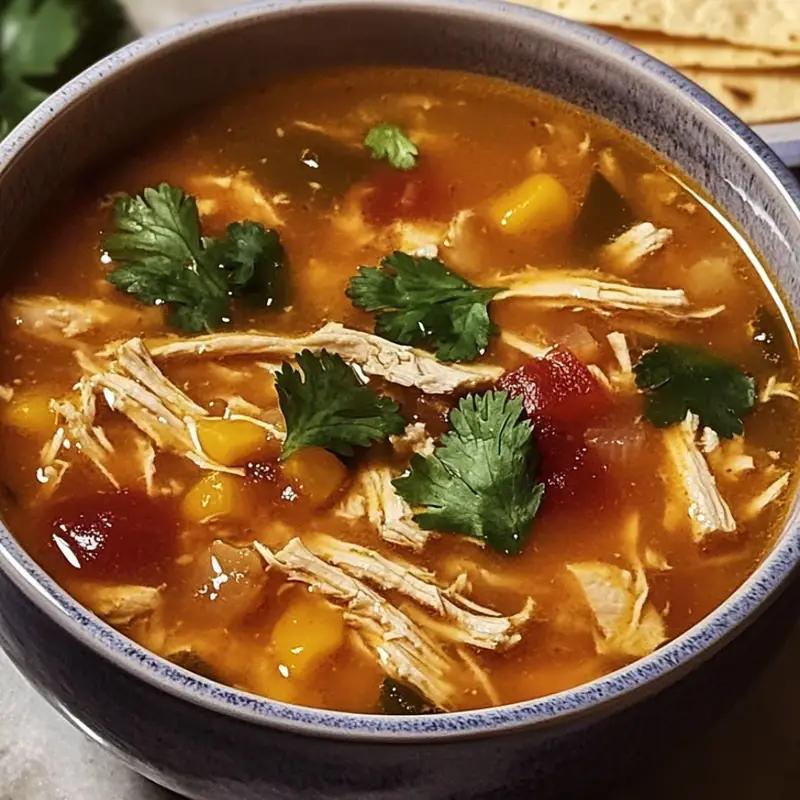 Slow Cooker Chicken Tortilla Soup