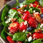 15-Minute Strawberry Spinach Salad