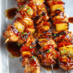 BBQ Pineapple Chicken Kabobs