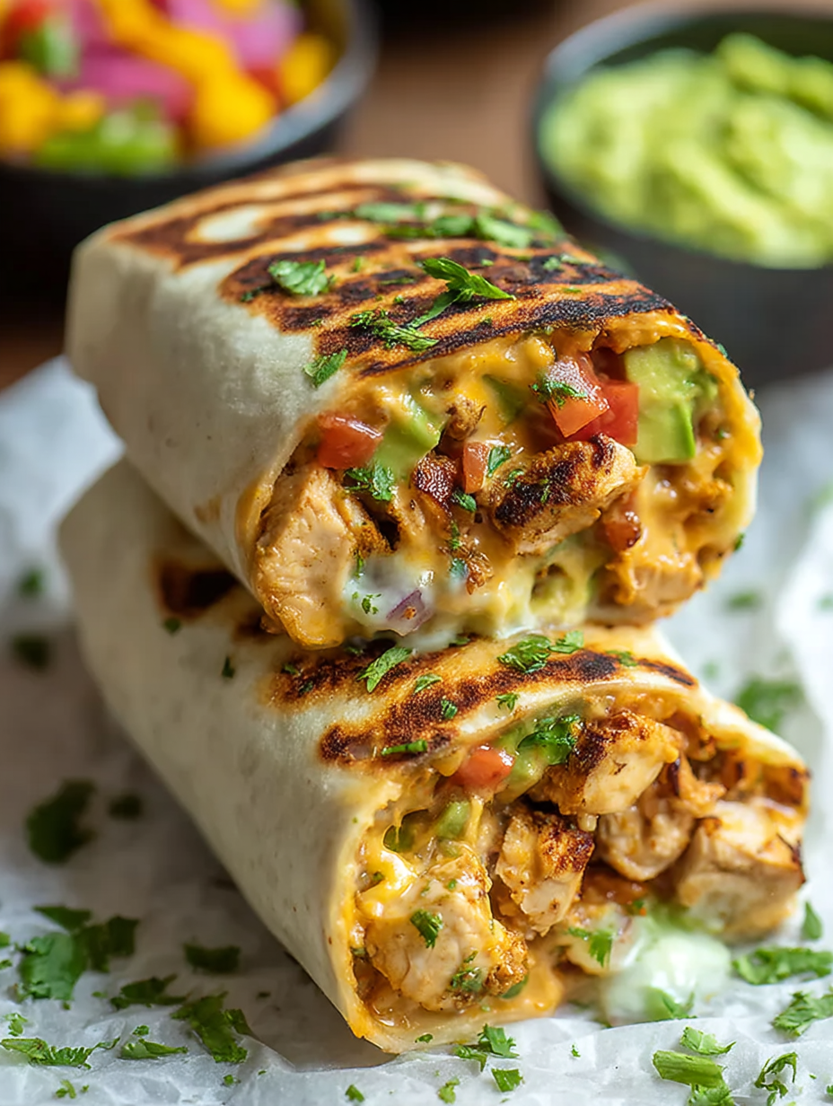 Chipotle Ranch Grilled Chicken Burrito