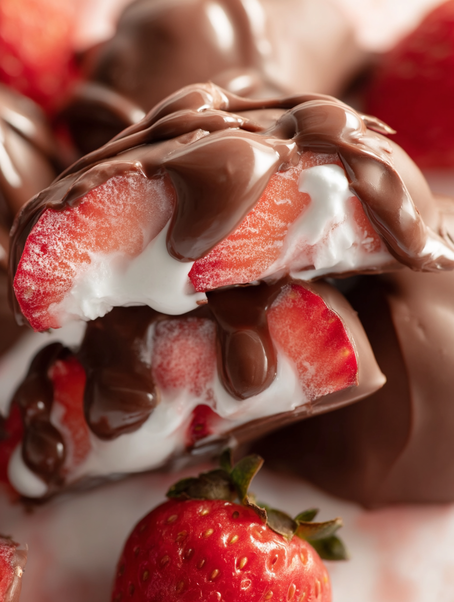 Chocolate Strawberry Yogurt Clusters (Viral Recipe!)