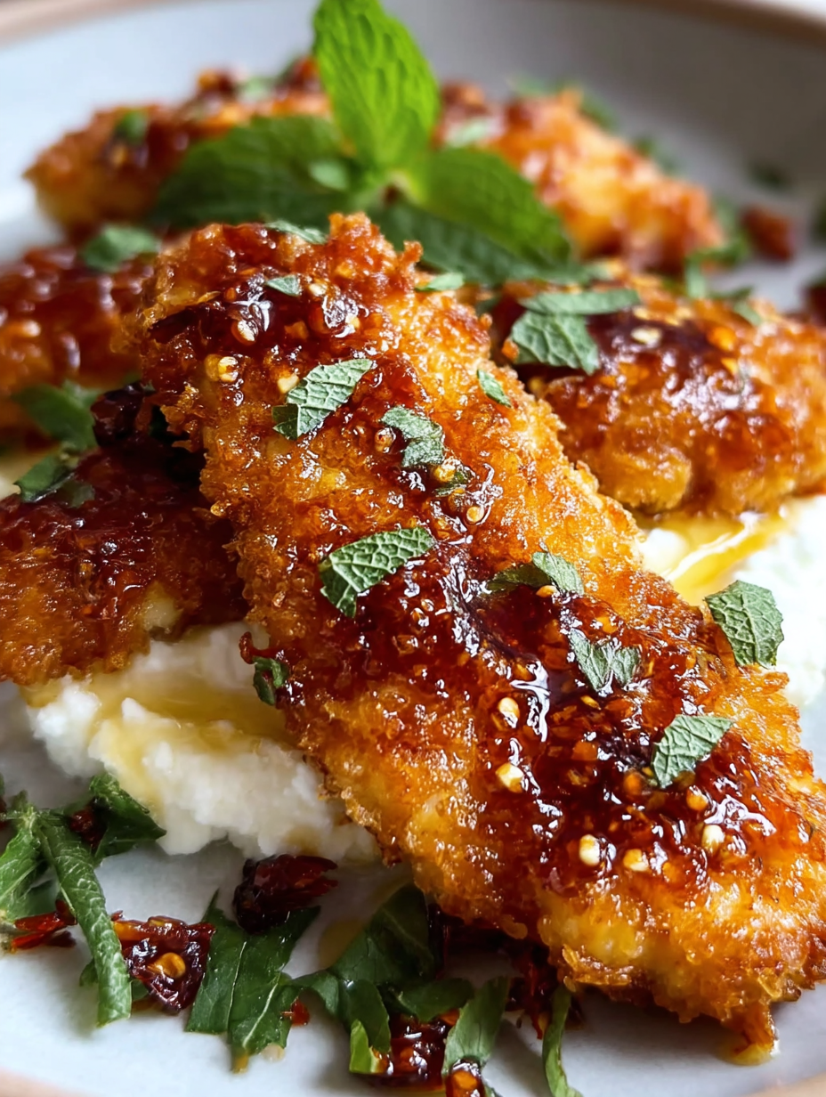 Crispy Hot Honey Feta Chicken