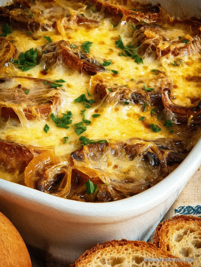 French Onion Soup Flavors In A Delicious Casserole