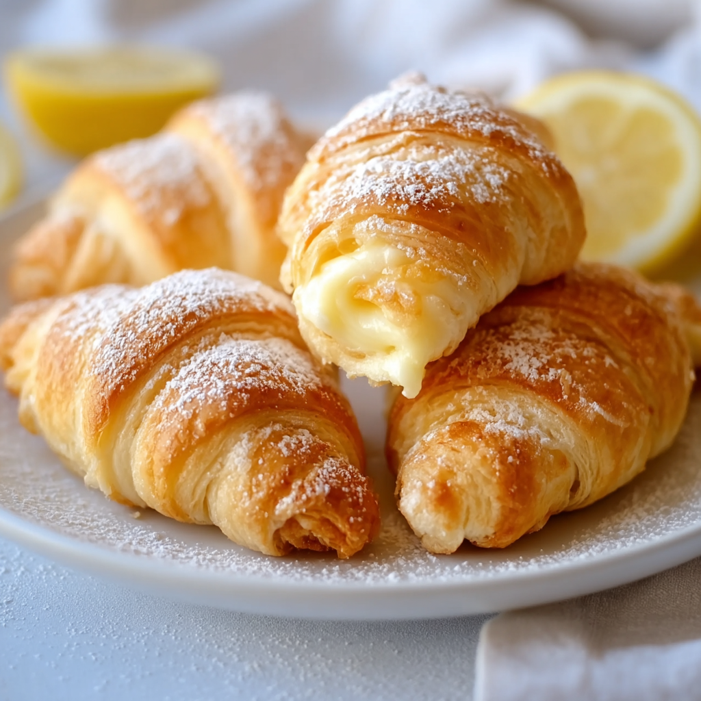 Lemon Cream Cheese Crescent Rolls