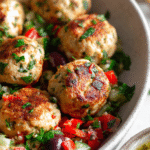 Mediterranean Chicken Meatballs