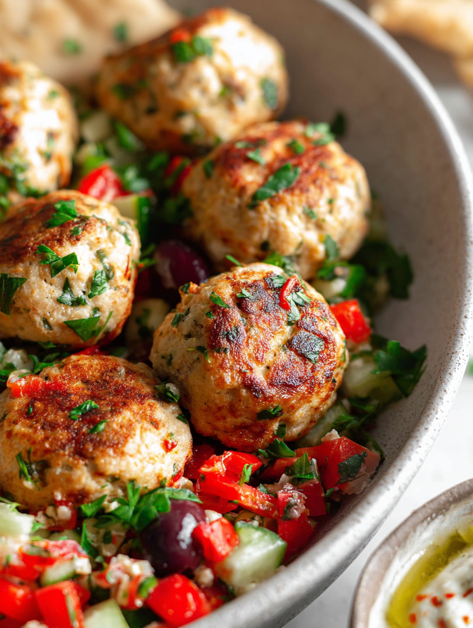 Mediterranean Chicken Meatballs