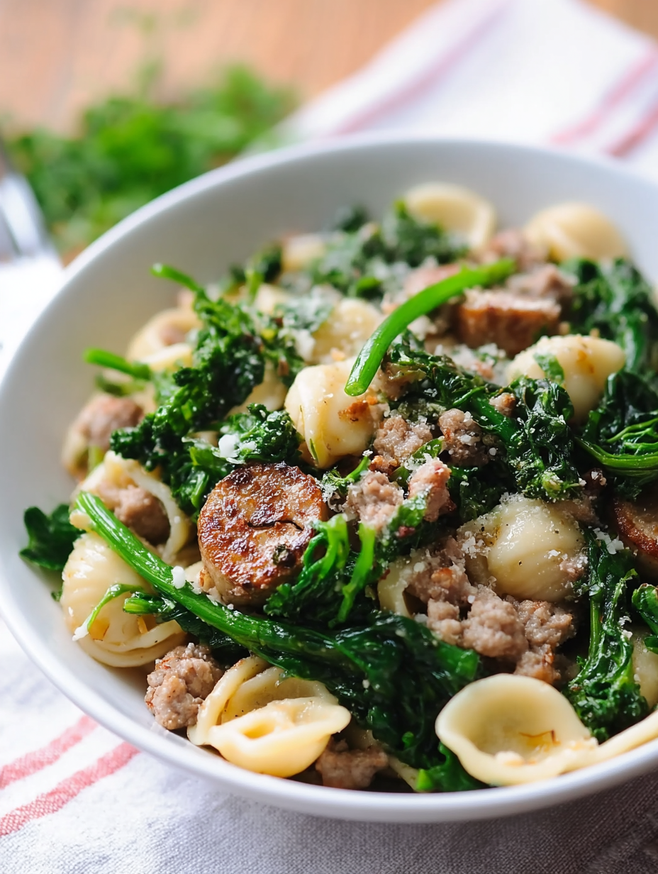 Orecchiette with Sausage and Broccoli Rabe