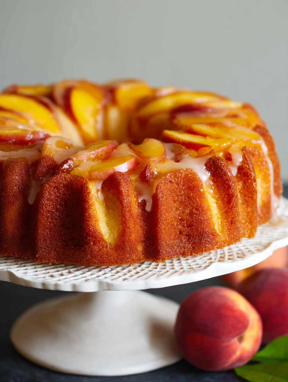 Peach Cobbler Pound Cake