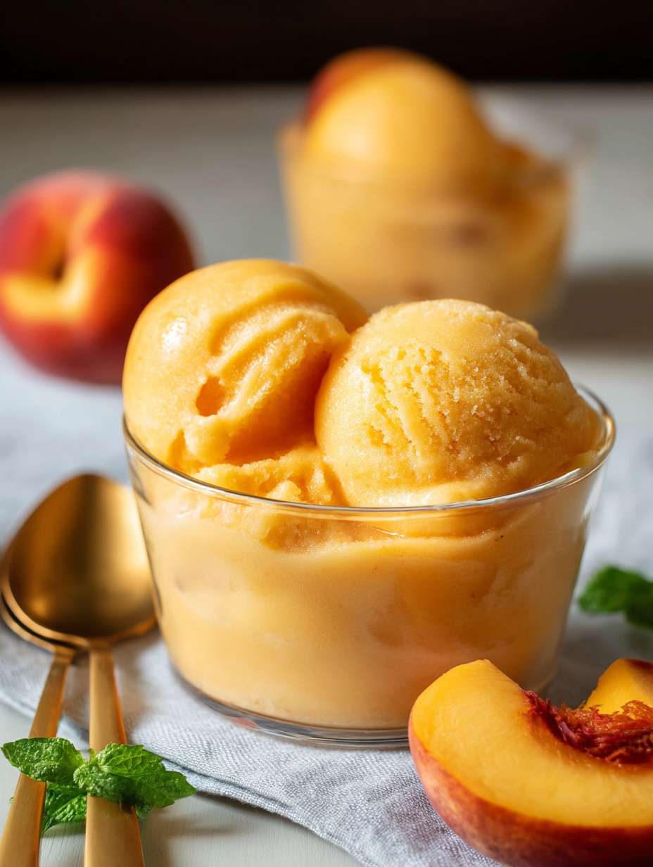 Peach Sorbet Recipe