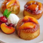 Peach Upside Down Mini Cakes (Cupcakes)