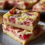 Rhubarb Custard Bars