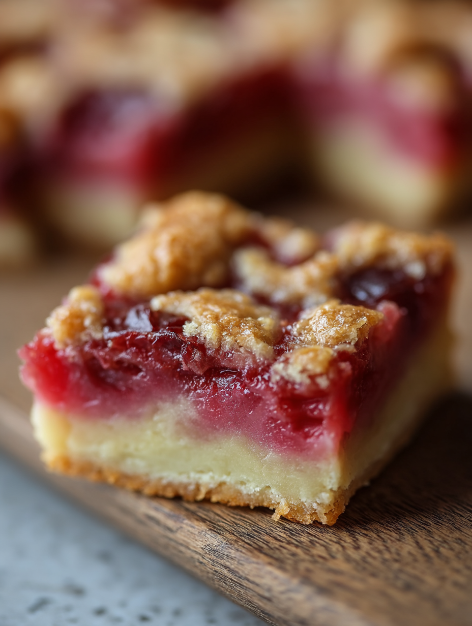 Rhubarb Dream Bars