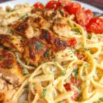 Savory Cajun Chicken with Creamy Parmesan Pasta Linguine