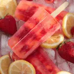 Strawberry Lemonade Popsicles