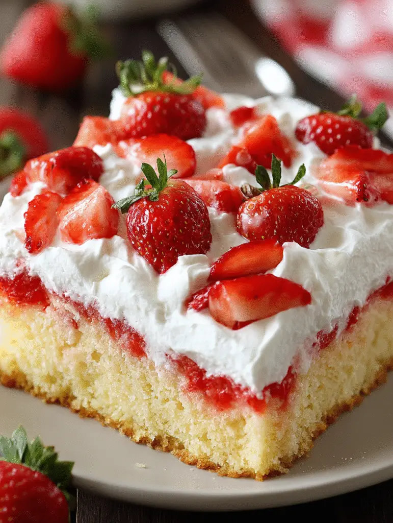 Strawberry Shortcake Poke Cake Recipe