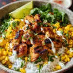 Street Corn Chicken Rice Bowl