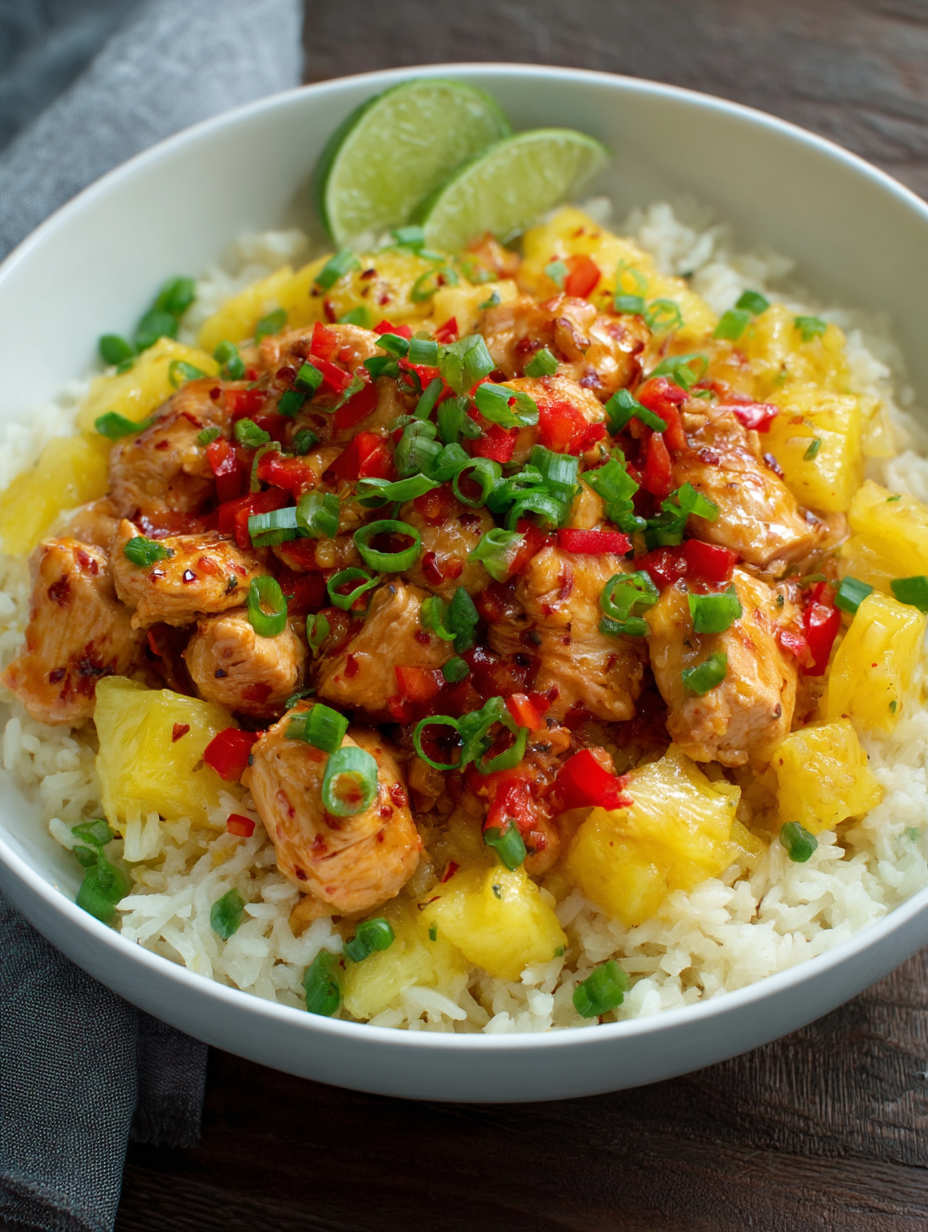 Sweet and Savory Pineapple Chicken and Rice Recipe