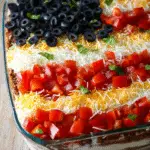American Flag Layered Taco Dip