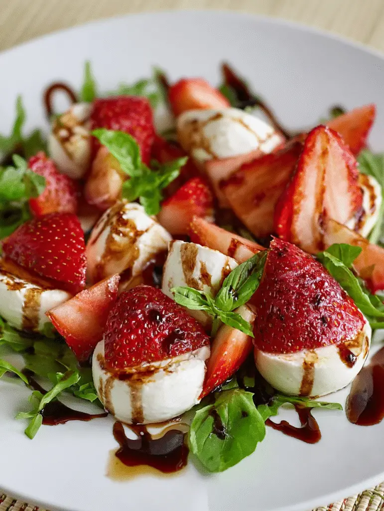 Balsamic Strawberry Caprese