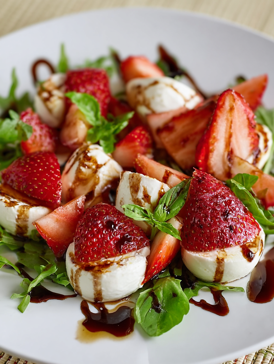 Balsamic Strawberry Caprese