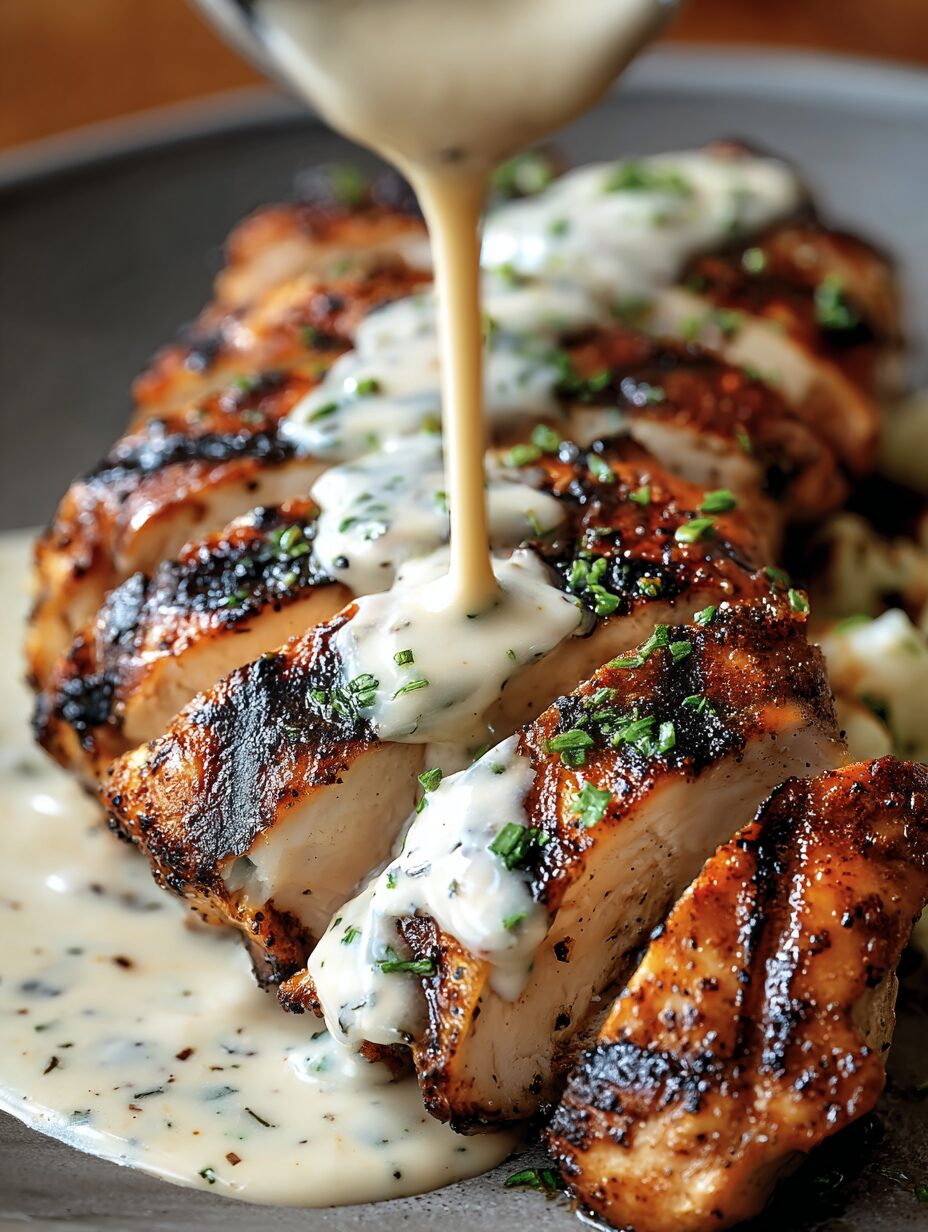 Cajun Grilled Chicken with Alabama White Sauce