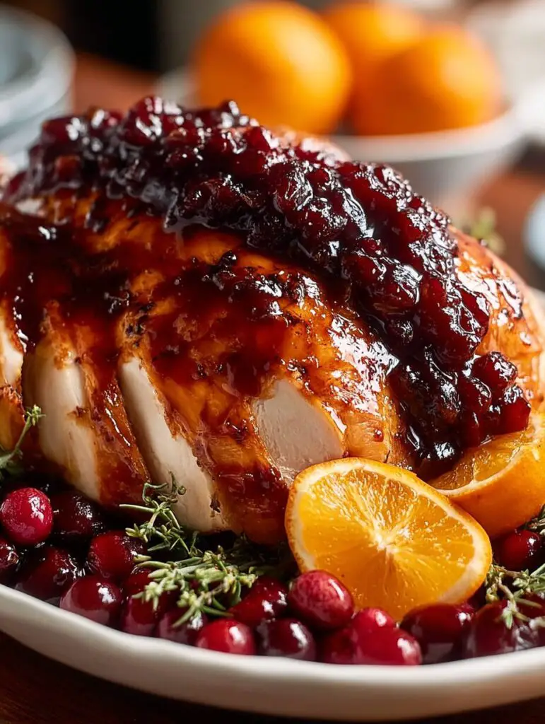 Cranberry Orange Glazed Turkey