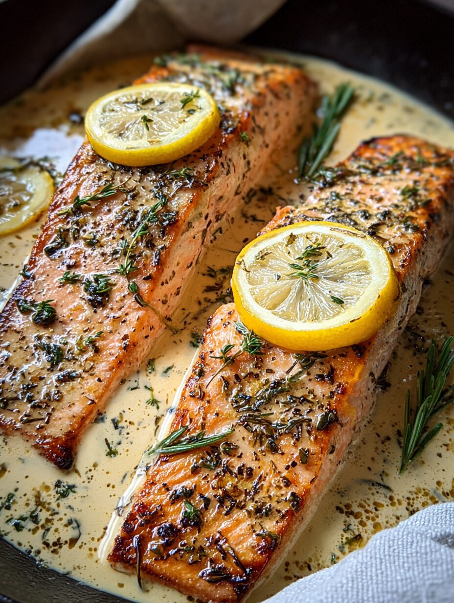 Creamy Lemon & Herb Salmon