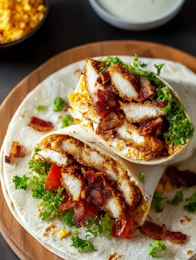Crispy Chicken Bacon Ranch Wrap