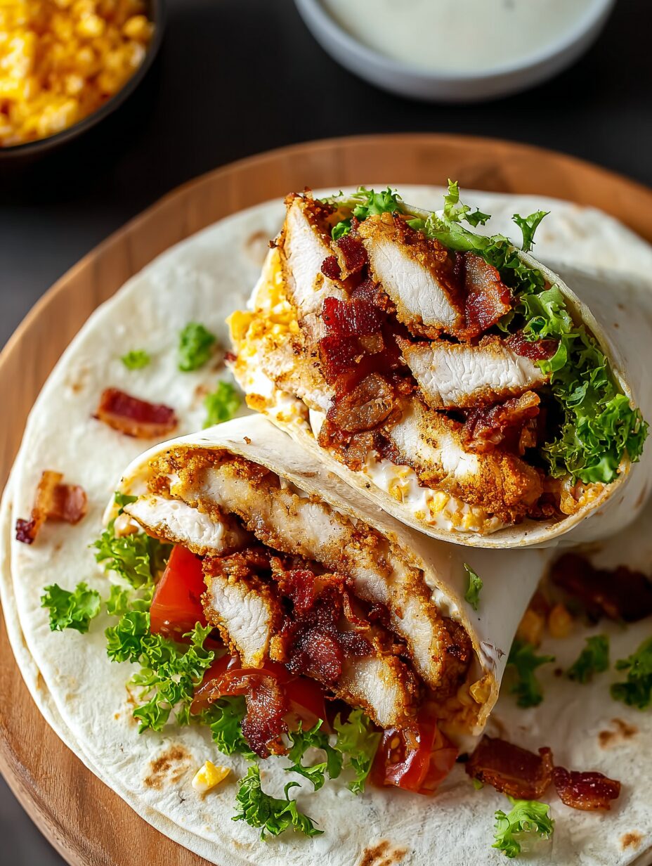 Crispy Chicken Bacon Ranch Wrap
