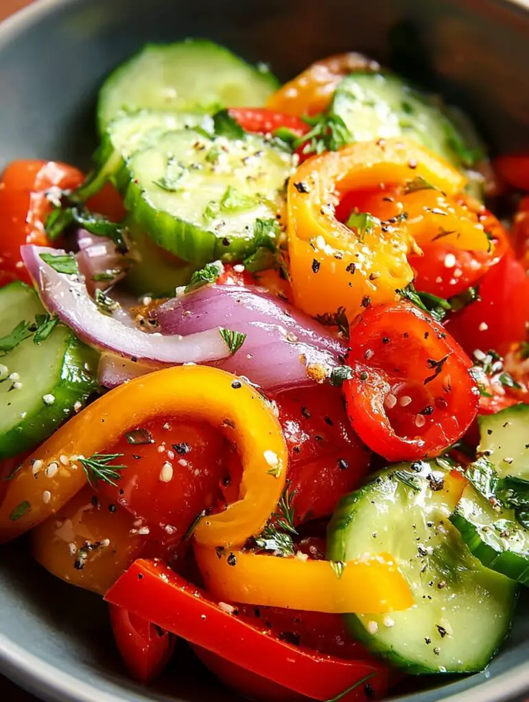 Cucumber Sweet Pepper Salad