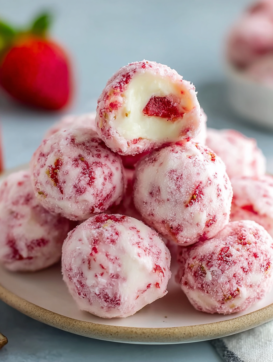 Easy Strawberry Yogurt Bites