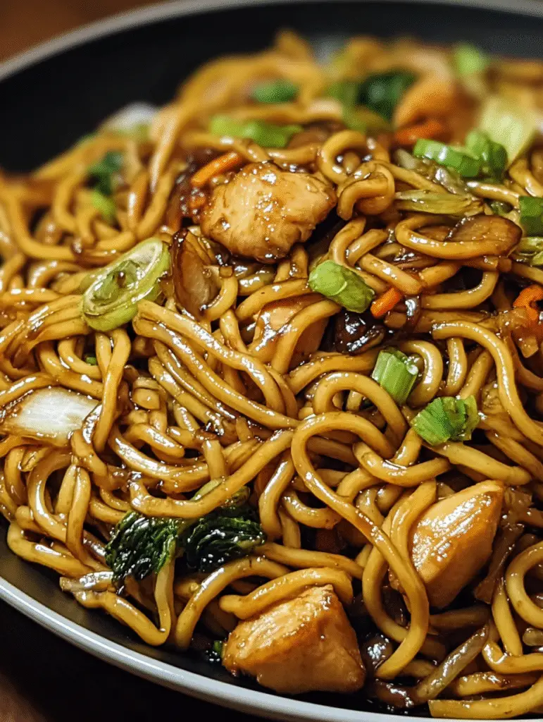 Garlic Chicken Lo Mein