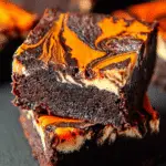 Halloween Swirl Cream Cheese Brownies