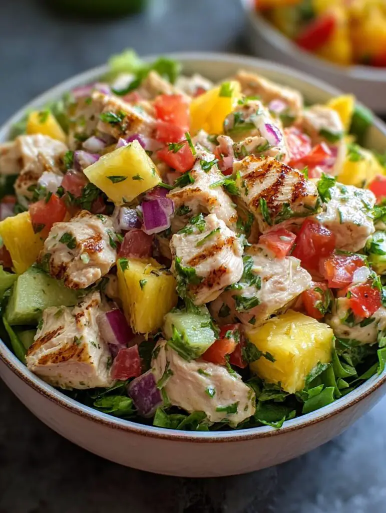 Hawaiian Chicken Salad is a tropical delight to enjoy!