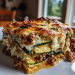 Healthy Zucchini Lasagna with Ground Turkey