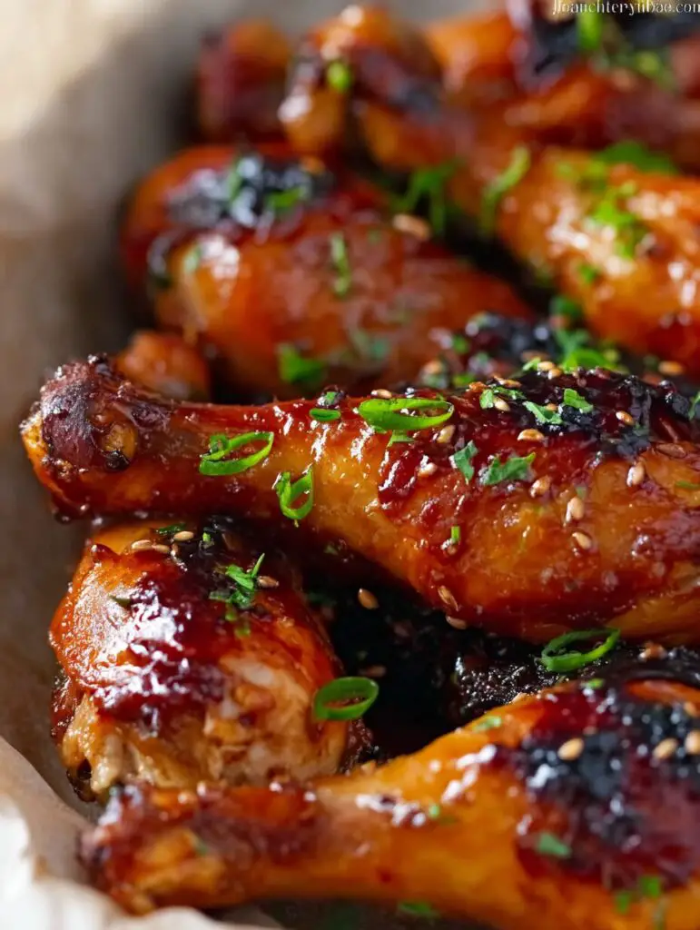 Honey Soy Baked Chicken Drumsticks