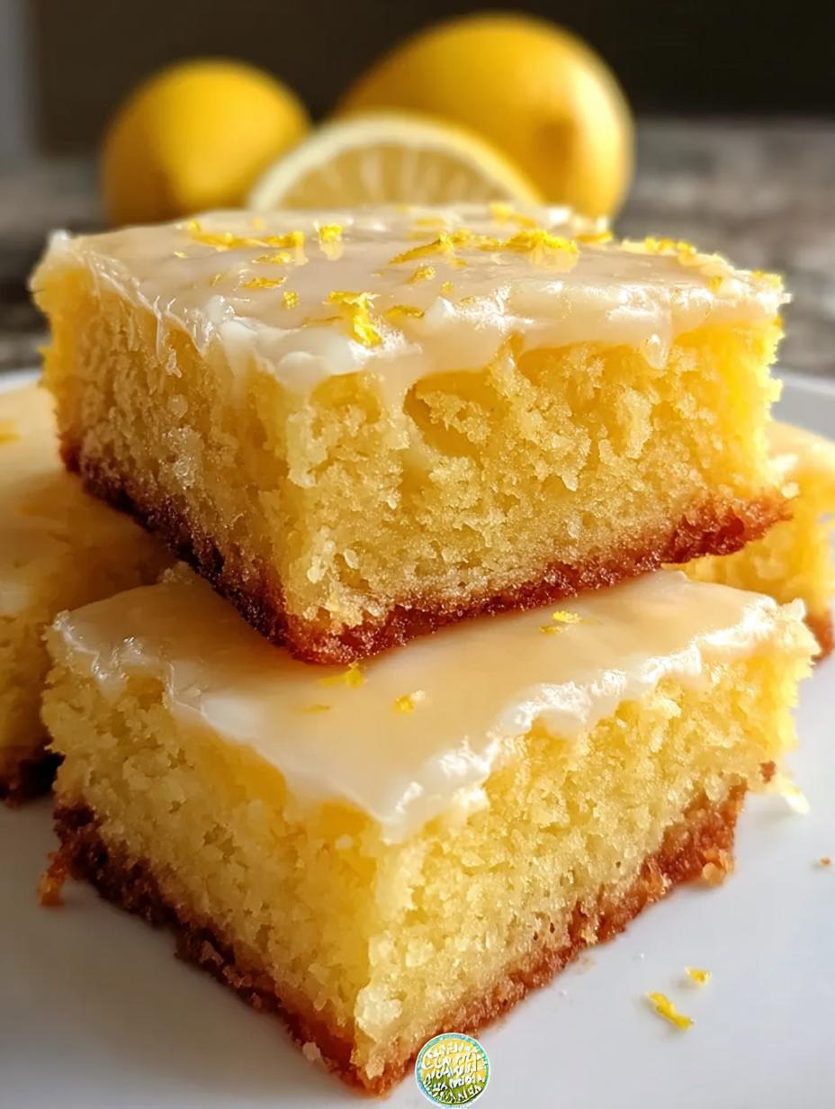 Lemon Brownies - detail 2