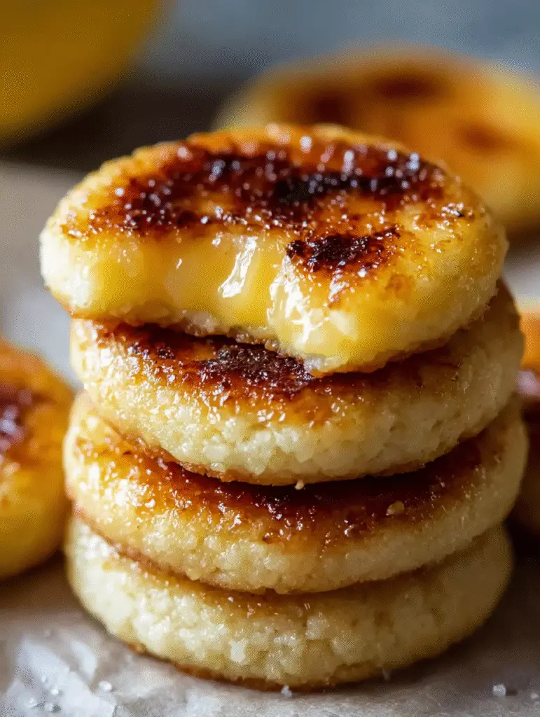 Lemon Curd Crème Brûlée Cookies