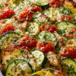 Mediterranean Chicken Zucchini Bake