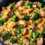 One Pan Cheesy Chicken Broccoli and Rice