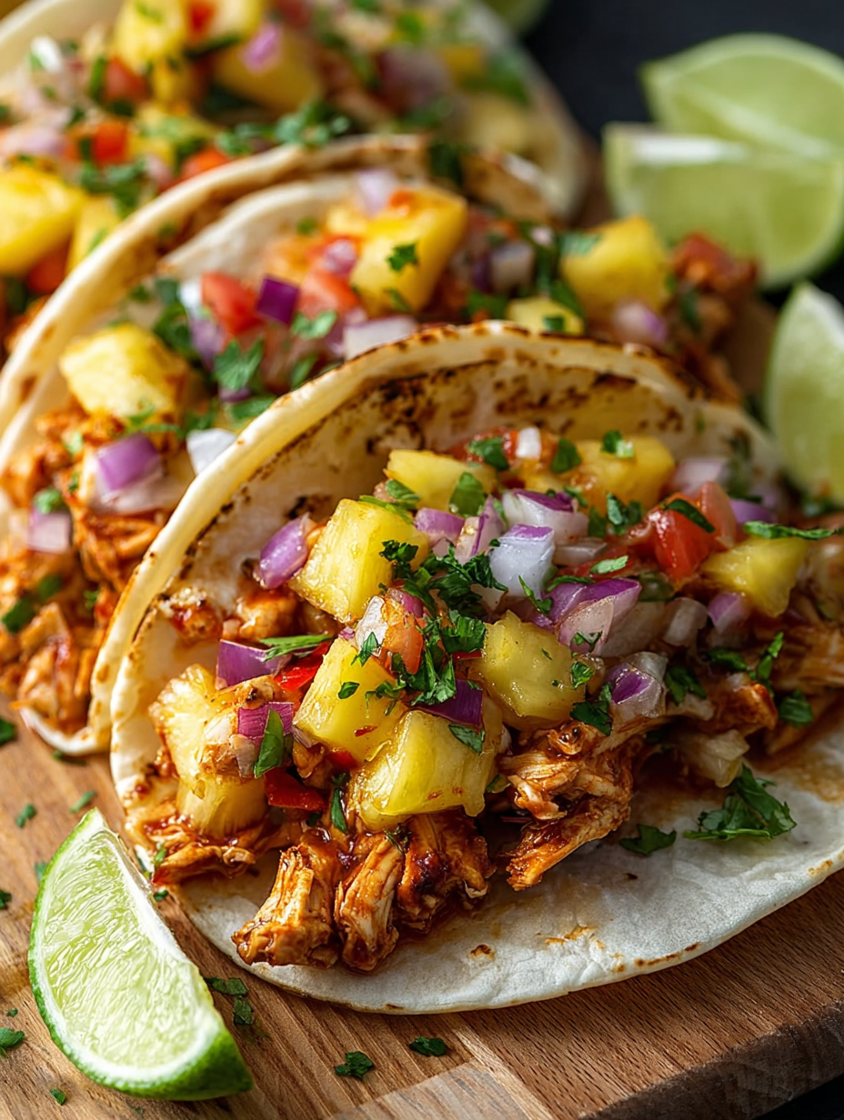 Pineapple Chicken Tacos