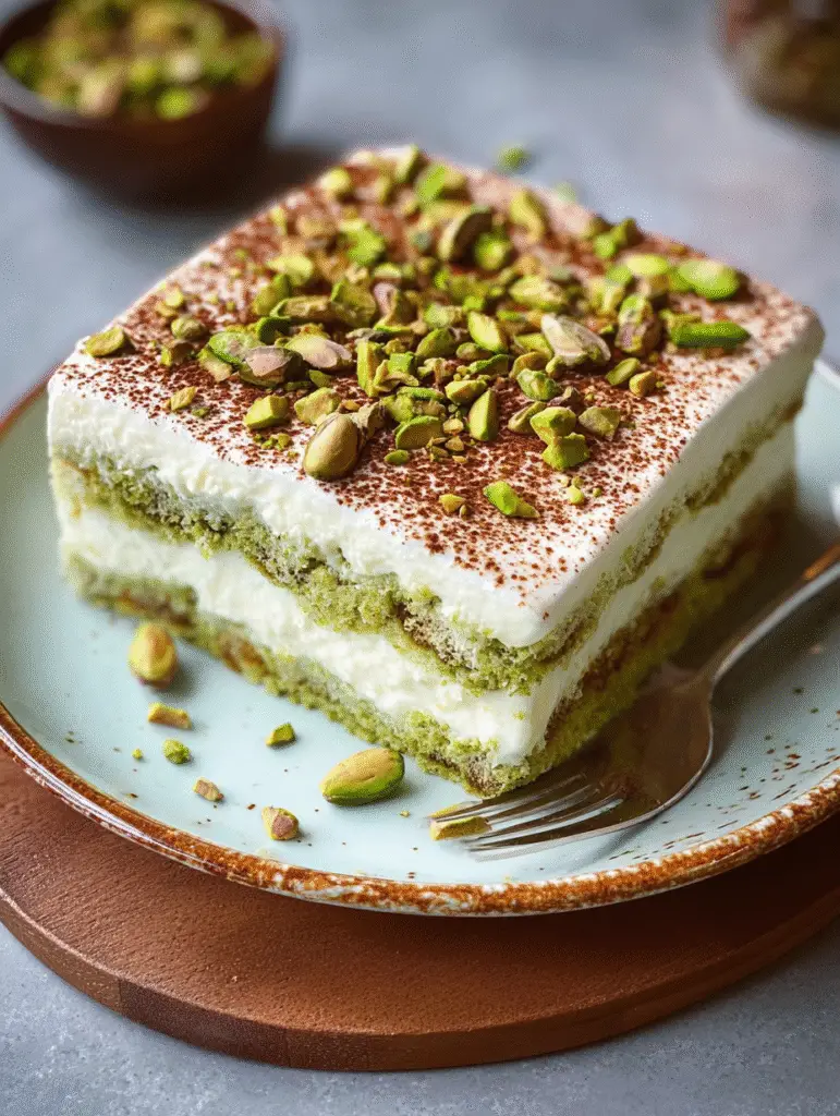 Pistachio Tiramisu
