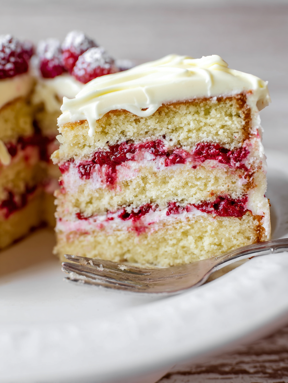 Raspberry Cake with Lemon Buttercream