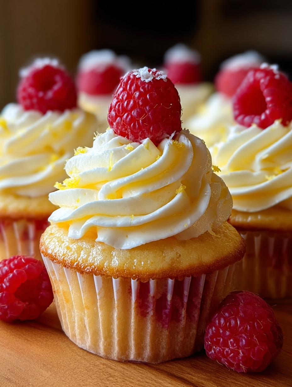 Raspberry Lemon Heaven Cupcakes