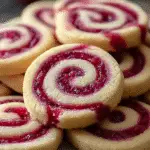Raspberry Swirl Shortbread Cookies